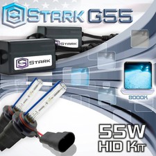 Stark 55w Micro Hid High Beam Slim Xenon Kit - 9005 Hb3 8k 8000k Ice Blue V