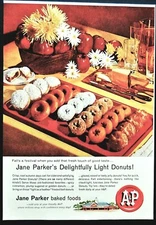A & P Jane Parker donuts ad vintage 1961 original advertisement