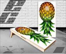 Ready To Play Pineapple Cornhole Boards Bean Bag Toss Game