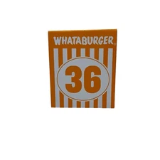 Individual WHATABURGER Restaurant Table Tent Number #36