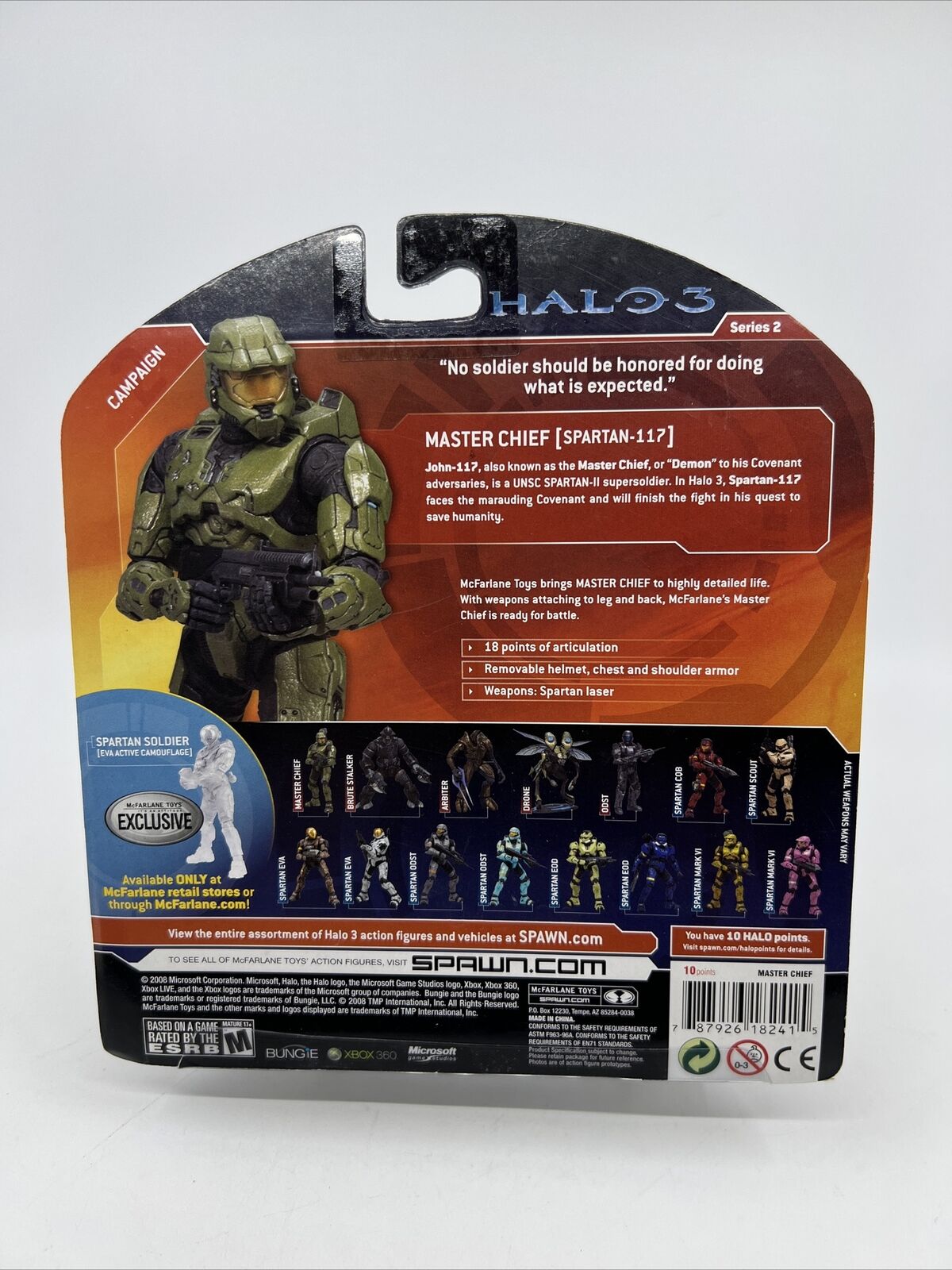 Halo 3 Series 2 Campaign MASTER CHIEF Spartan-117 5.25 Figure