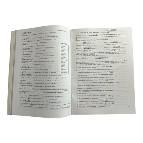 Working with Words Vocabulary Workbook 6 Teachers Edition~Homeschool Pathway Pub - Picture 4 of 5