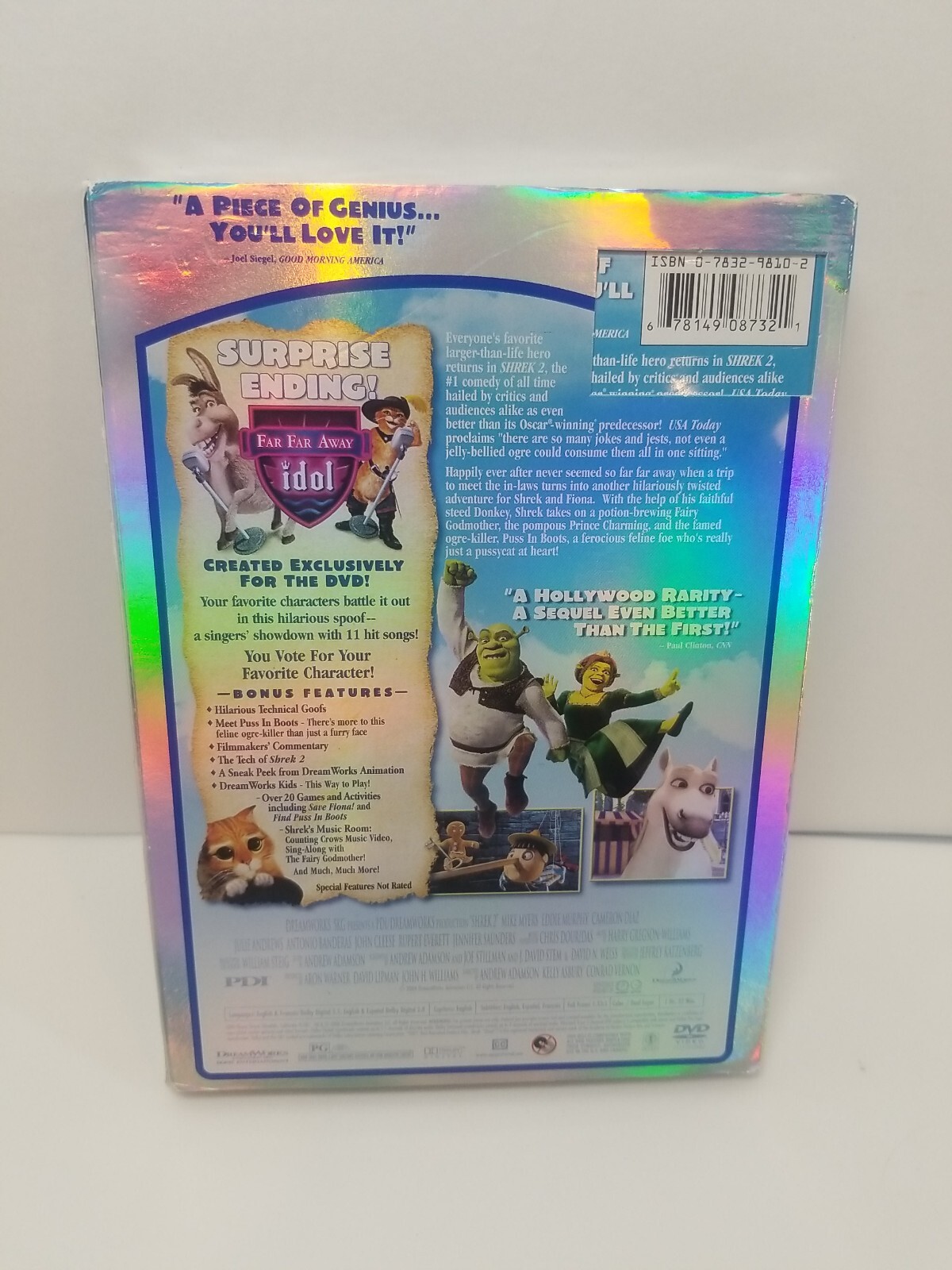 SHREK 2 (DVD) With Slipcover Full Screen Mike Myers Eddie Murphy