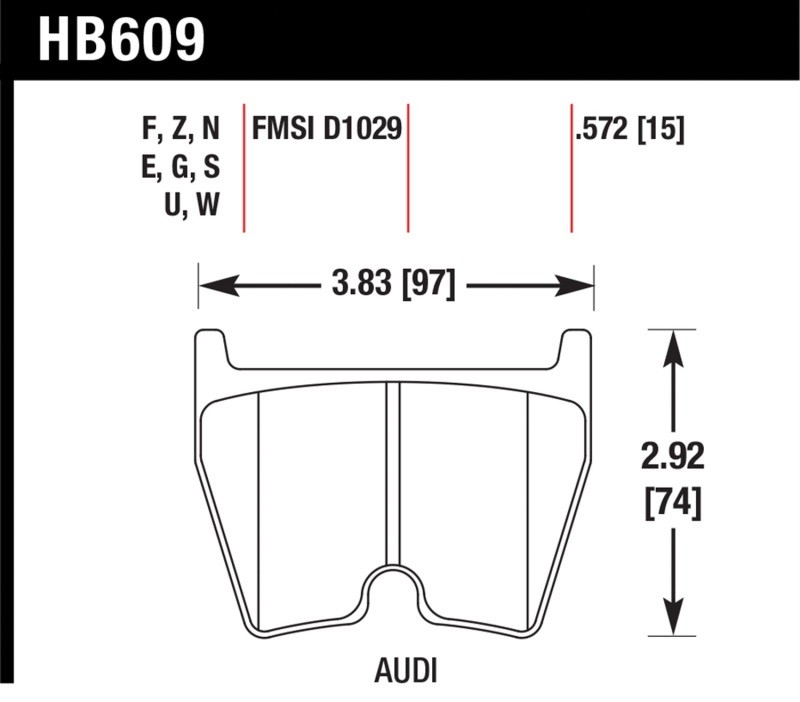 Hawk for 08-11 Audi R8/07-08 RS4/03-04 RS6 / 02-03 VW Phaeton DTC-60 Front Race