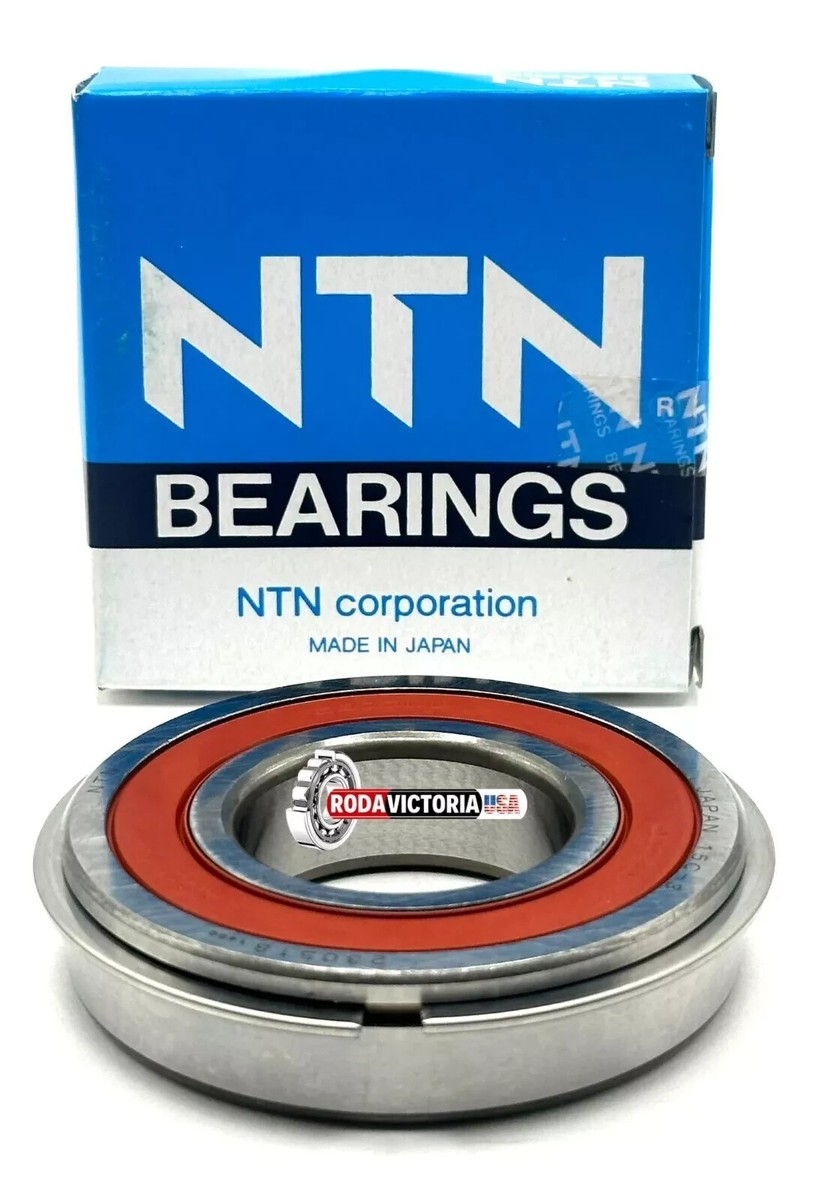 NTN JAPAN 6207 LLU NR BALL BEARING, RUBBER SEALED + SNAP RING