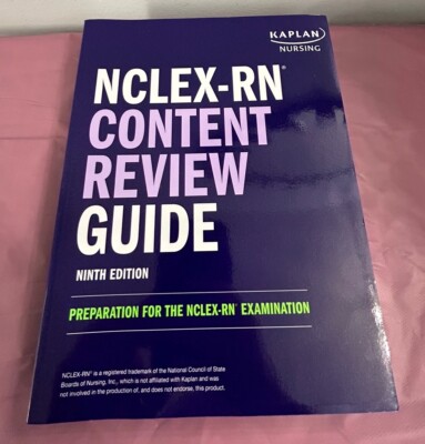 NCLEX-RN Content Review Guide 9th Edition Preparation For Examination Book 2023
