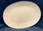 Pfaltzgraff SKY Discontinued 14 Inch Large Oblong Platter, White with Blue Trim — photo 6