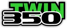 Twin 350 Decals fits Yamaha Banshee 350 87-04 Black & Green Plastic Stickers