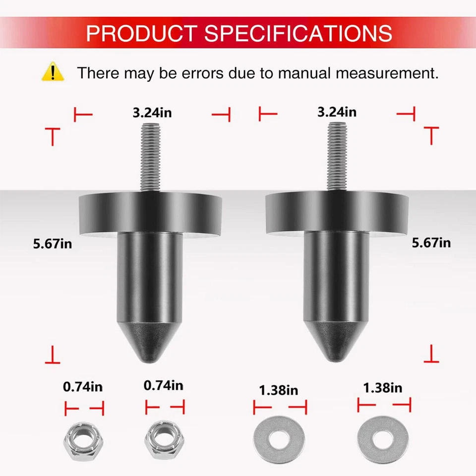 Kit de 2 clavijas de capó 924-5410 K179-528 para Kenworth T800 W900 T600A T2000 T600⭐ Foto 4 de 4