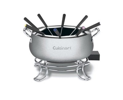 New Open Box Cuisinart Electric Fondue Pot CFO-3SS 