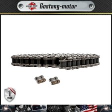 60H 10 Feet Roller Heavy Duty Chain with 2 Connecting Links, Carbon Steel Chain