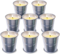 Citronella Kerze Outdoor, 8 StüCk Zitronella Kerzen, NatüRliche Sojawachs Zitron