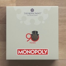 2025 90th Anniversary of Monopoly UK 50p Silver Proof Coloured Coin