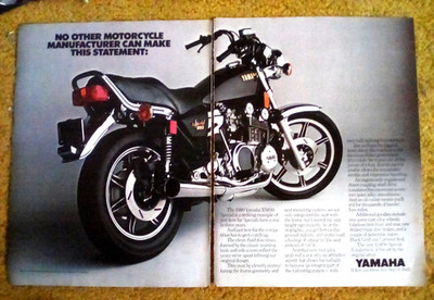 1980 Yamaha XS850 Special 2-Page Motorcycle Print Ad | eBay