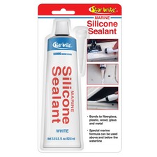 Star Brite 82101 White Waterproof Marine Grade Silicone Sealant 2.8 oz. for Wood