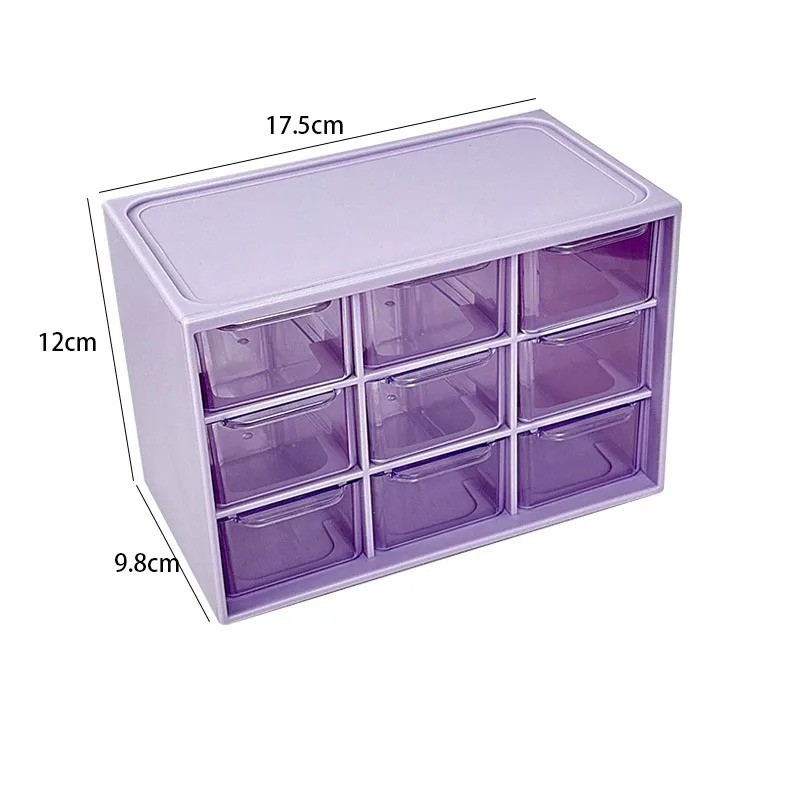 Multi Grid Desktop Drawer Organizer Box for Jewellery Cosmetics | eBay ...
