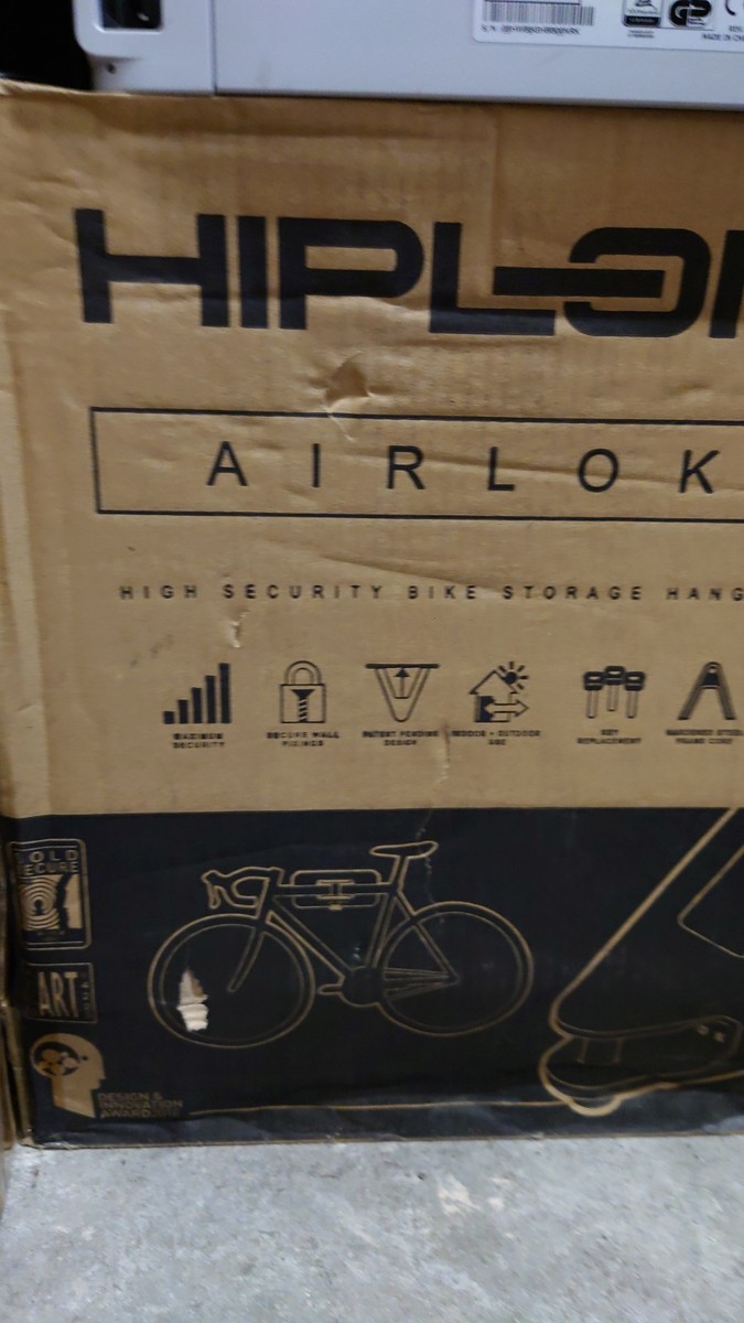 Hiplock Airlock Secured Wall Mount Frame/Bike Lock Hanger UK