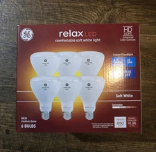 GE Relax LED - 6-Pack - Soft White - Indoor Floodlight Bulbs - 65w Replacement