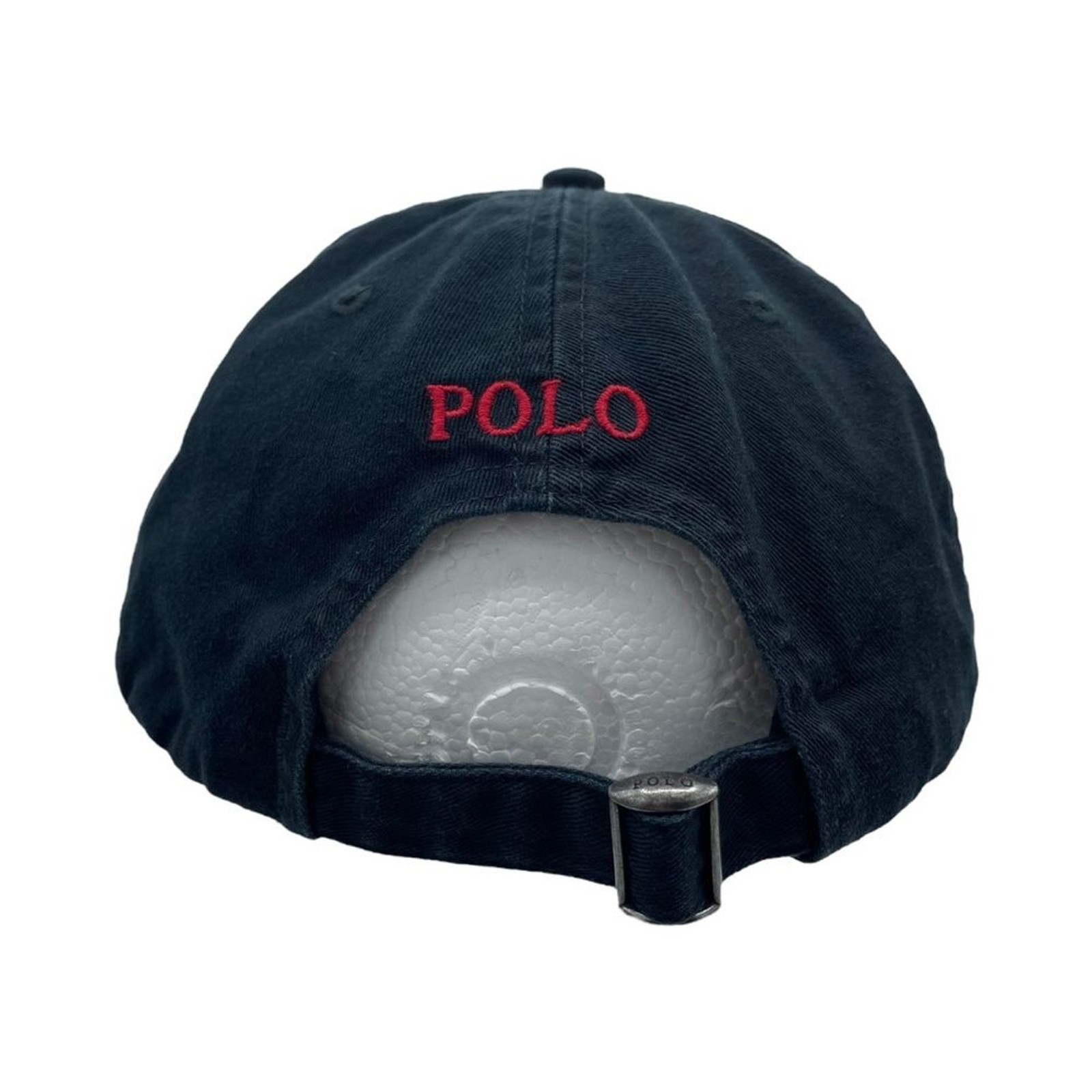 Polo Ralph Lauren Cappello Berretto Strapback Nero Rosso Pony Logo Schienale