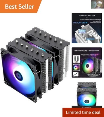 Ultra-Quiet Peerless Assassin 120 SE ARGB CPU Air Cooler with Dual Fans & 66 CFM