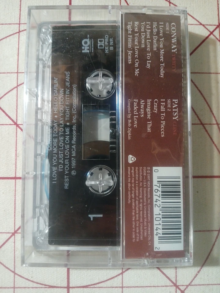 Patsy Cline Conway Twitty Back To Back Cassette Tape MCAC 21014 New Sealed - Image 2 of 4