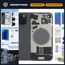 15 Back Glass Replacement for iPhone 15 - Metal Camera Frame, Lens Glass  Tools