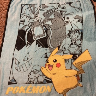 Pokémon Pikachu Blanket Soft Fleece Anime 46 X 34   Throw Cartoon Game Theme 