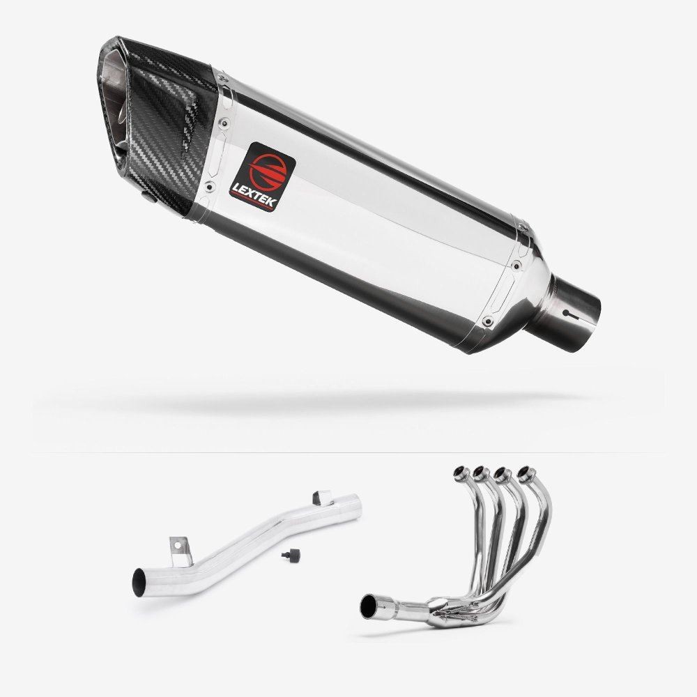 Lextek SP4 Polished Stainless Steel Exhaust System 300mm