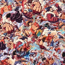 One Piece MONKEY D LUFFY 33 - 18"x46" Hydrographic Film Hydro Dipping