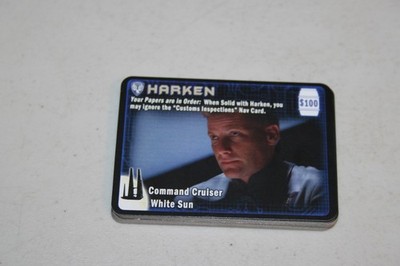 Firefly Game Gale Force Nine Replacement Cards, 25 Harken Contact Cards