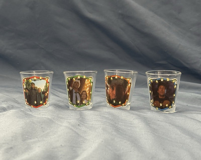 National Lampoon's Christmas Vacation Clark Griswold 4pc 2oz Clear Glass