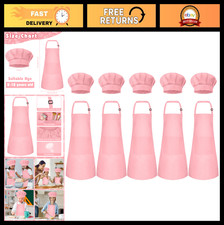 Kids Adjustable Chef Apron  Hat Set with 2 Pockets - Perfect for Cooking  Baki