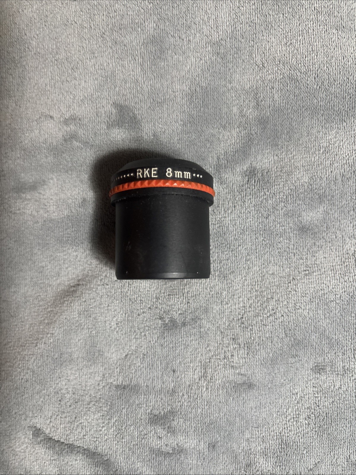 vintage Edmund Optics RKE telescope eyepieces and a Barlow lens, Original Case.