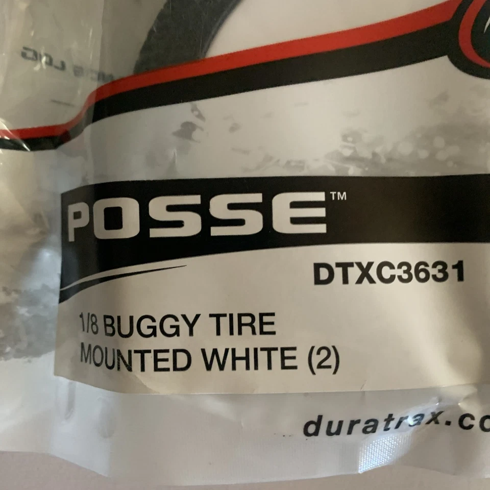 Duratrax Posse C3 Buggy White Mounted Wheels DTXC3631 NEW Open Package - Image 3 of 4