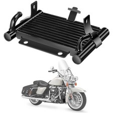 Oil Cooler for Harley, Motorcycle Oil Cooler Cooling Radiator Replacement Acc...