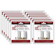 Metal Toilet Master Bolts 12-Pack 