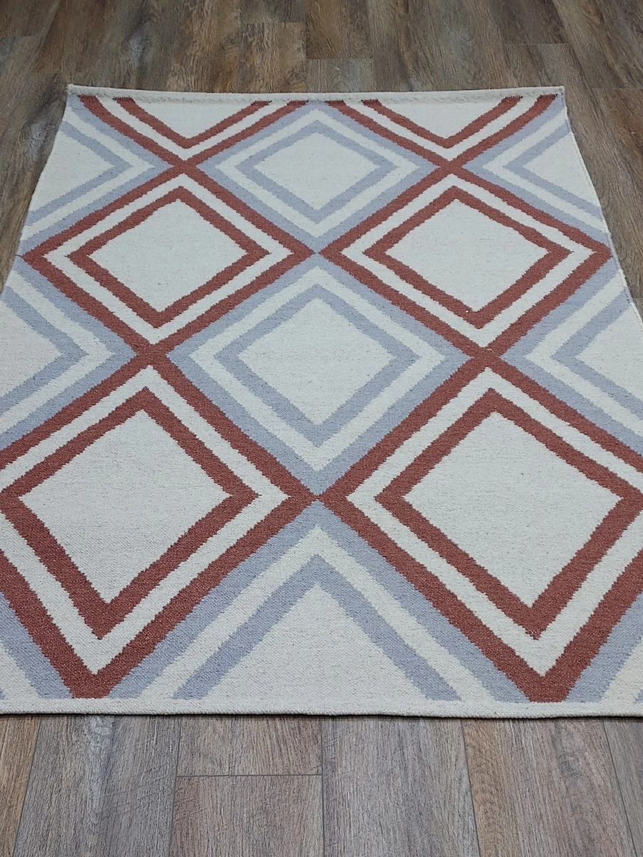 ラグ・カーペット USED HAND MADE RUG Mae Blue Modern Oushak Rug | In Stock – Vintage Rugs by the Bay