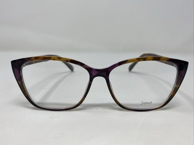 VE Soho SOHO 1064 PURPLE FLOWER 54-14-145 Full Rim Eyeglasses Frame CL72