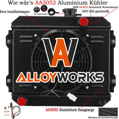 3Row Kühler +Shroud Fan Relay Für 1974-85;Toyota Corolla KE30 KE55 .KE38 KE70 MT