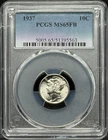 1937 Mercury Dime PCGS MS-65 FB