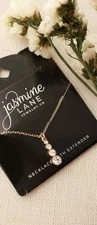 JASMINE LANE 16” Pendant Necklace With Extender Jewelry Co. Gold Tone