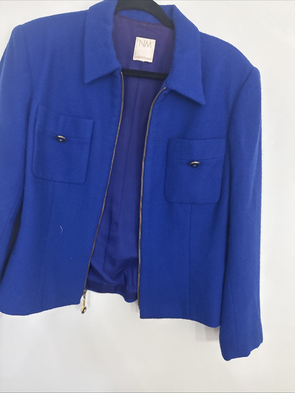 NM Essentials Blazer/Jacket Full Zippered Texture… - image 2