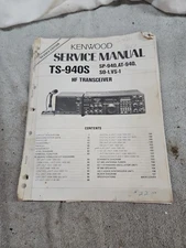 KENWOOD Service Manual TS-940S HF Transceiver. Sp-940, At-940, So-1, Vs-1.