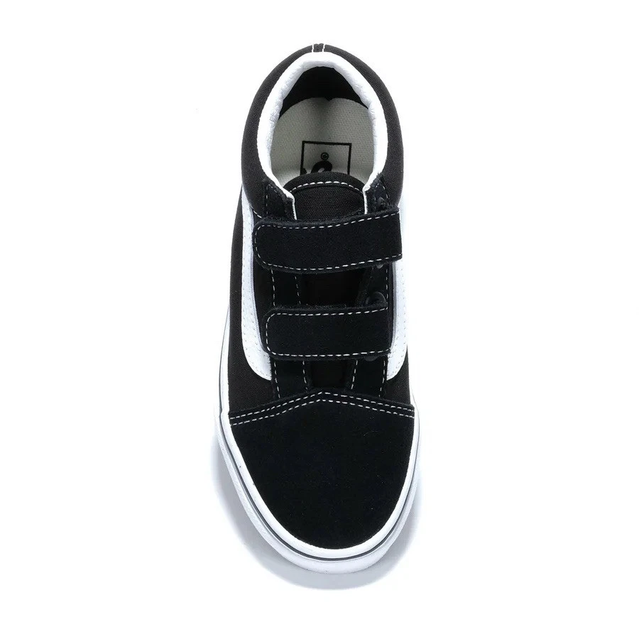 Vans Old Skool V Black/ White Kids Shoes Youth Skate Sneakers - Image 3 of 4