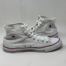 Converse All Star Chuck Taylor Sneakers Mens 13 White Canvas High Top Shoes