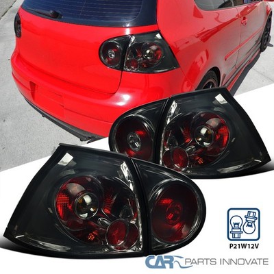 Fits 06-09 VW Golf Mk5 GTI Rabbit R32 Smoke Tail Lights Rear Brake