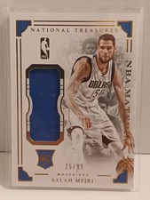 2015-16 Panini National Treasures NBA Rookie Materials #2 Salah Mejri 25/99 Mavs