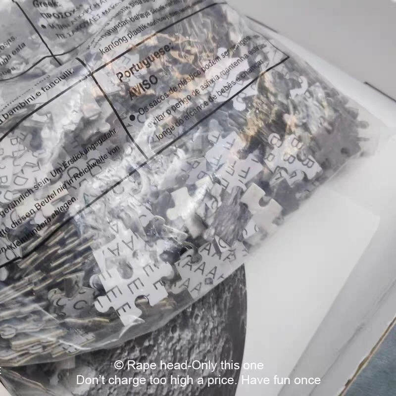 1000 peças quebra-cabeça lua adulto alta dificuldade estilo prata descriptografia - Imagem 4 de 4