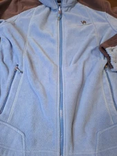 Camel Crown Zip Up Sweatshirt Size Small Blue