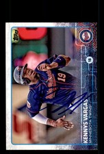 Signed Baseball Card Auto Kennys Vargas 2015 Topps #219 Minnesota Twins